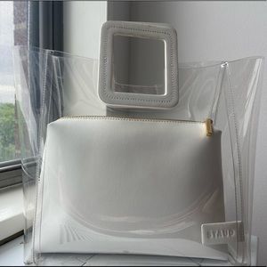 STAUD Medium Shirley Bag in White